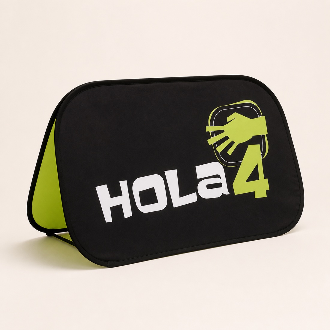 Hola4 branded rectangular pop-up A-frame banner
