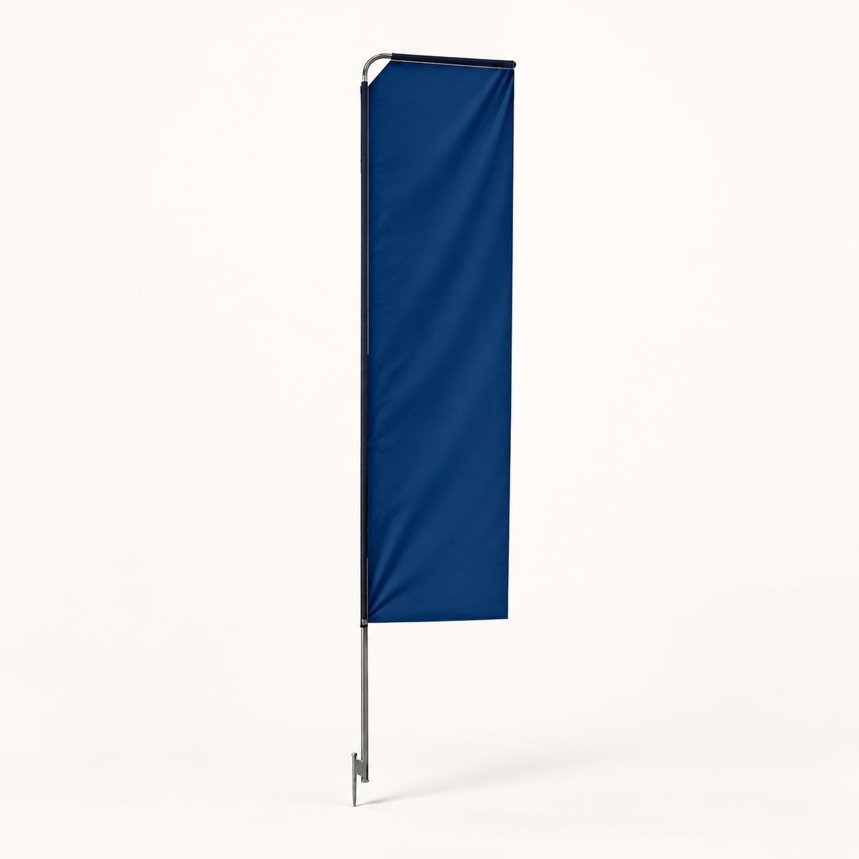 Branded telescopic flags — illustrative product preview